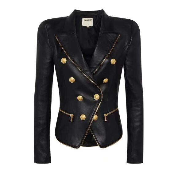 L'agence Ottilie Leather Blazer - Picture 1 of 9